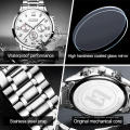 Relogio Masculino résistant à l&#39;eau en acier inoxydable montres diamants lumineux montre d&#39;affaires de luxe pour homme